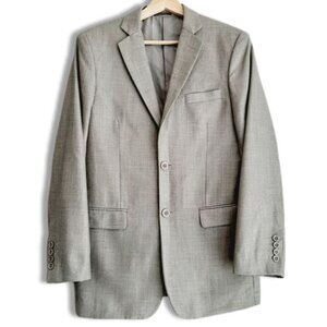 CIGLIANO Super 100's High Performance Fabric Blazer Jacket Gray Men's Sz 34 R